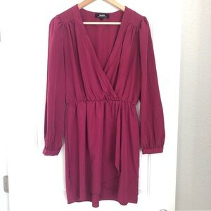 Lulu’s Bright Maroon Long Sleeve Dress